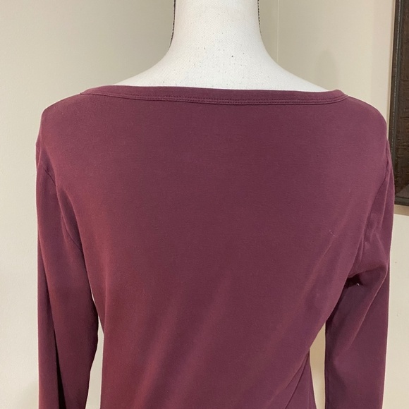 *TIME AND TRU* Purple Long Sleeve Shirt Size Medium (8-10) - Picture 4 of 6
